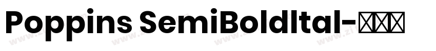 Poppins SemiBoldltal字体转换